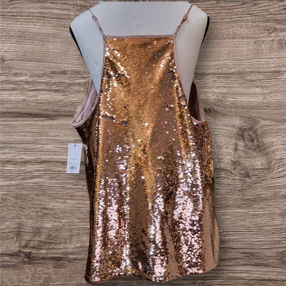 Nine West Gold Sequin Camisole - Picture 3 of 12